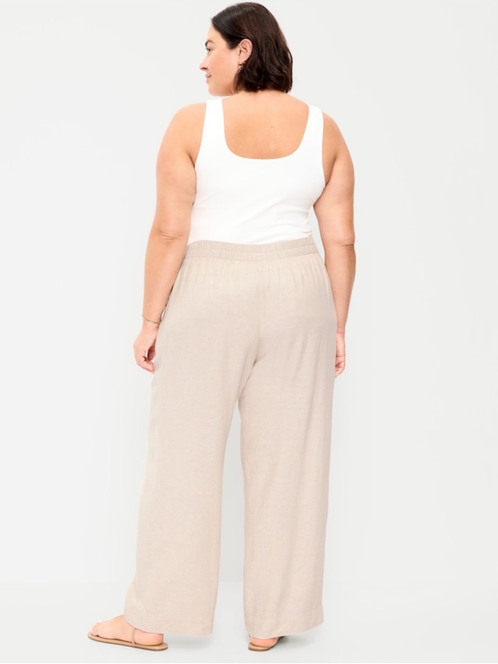 Old Navy Linen XXL Wide-Leg Pant - Picture 2 of 3